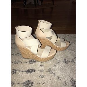 Nude Steve Madden Wedges